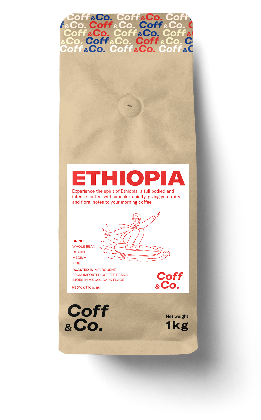 Ethiopia single origin coffee bag